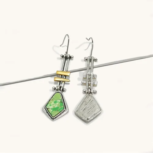 Miniatura 5 de JASJR Aretes colgantes de plata hechos a mano para mujer Plata de ley Plata Circonia cúbica