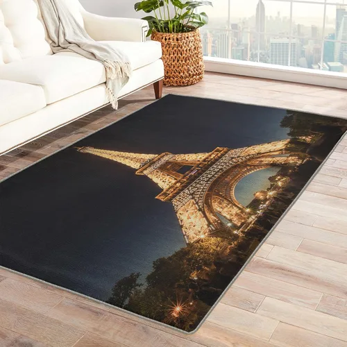 Miniatura 8 de Alfombras de la torre Eiffel para dormitorio, alfombra de la torre Eiffel y decoración del hogar, alfombra de 2 x 3 pies, alfombras París para Torre