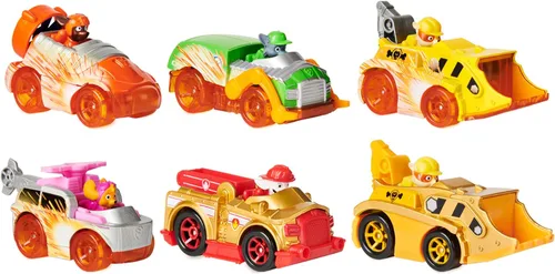 Miniatura 10 de Paw Patrol, True Metal Dino Rescue - Paquete de 8 vehículos coleccionables fundidos a presión, escala 1:55 Paquete de 8 regalos de rescate