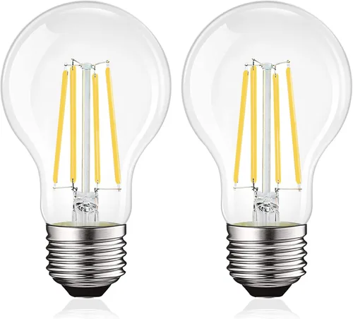 Miniatura 15 de LUXRITE Bombillas LED vintage A19 equivalentes a 100 W, 1600 lúmenes, blanco suave de 3000 K, bombillas Edison regulables, 12 W, clasificación