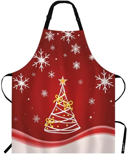Miniatura 14 de Delantal con peto Cat Rose – Correa ajustable para el cuello, blanco, delantal de trabajo de poliéster – 27 x 31 pulgadas