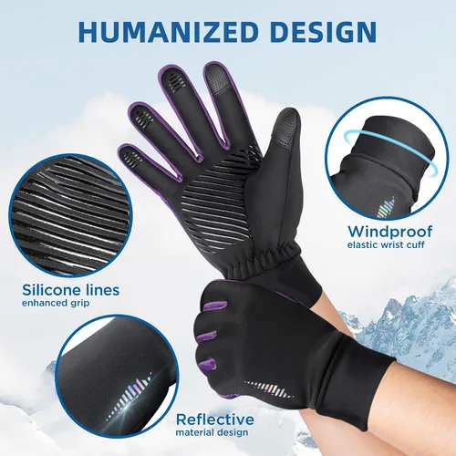 Miniatura 5 de SIMARI Guantes de invierno para niños, sensibles para pantalla táctil, térmicos, resistentes al agua, para niños y niñas, correr, ciclismo, nieve