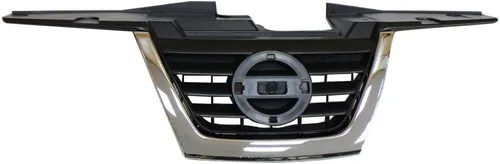 Perfit Liner Nueva parrilla delantera cromada negra repuesto con moldura cromada compatible con NISSAN Juke SUV compatible con NI1200244 620701KA0A