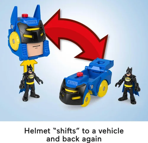 Miniatura 3 de DC Super Friends Fisher-Price Imaginext Batman - Juego de cambiadores de cabeza y figuras para preescolar, juego de simulación para niños a partir