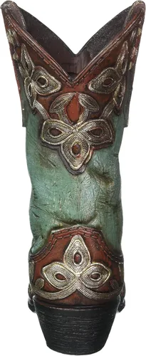 Miniatura 3 de Jarrón de botas vaquera turquesa