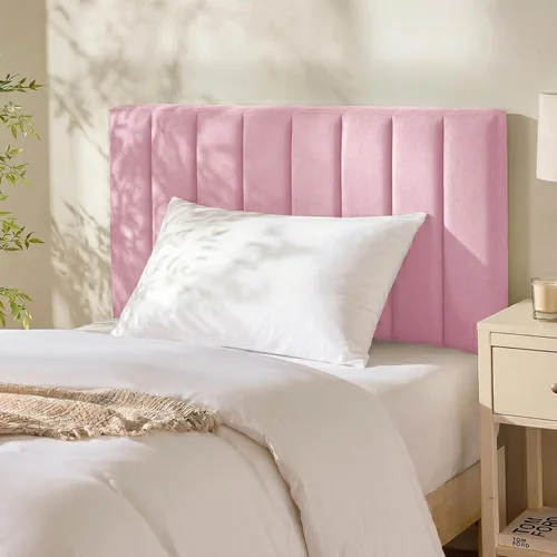 Miniatura 18 de Hearth & Harbor Cabecera tapizada Queen – Cabecera cosida de canal fácil de montar tamaño Queen – Cabeceras montadas en la pared con paneles