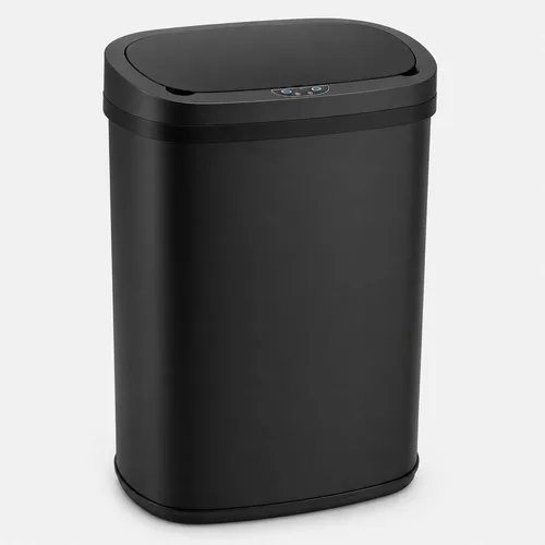 Bote de basura automático de acero inoxidable de 13.2 galones con sistema de control de olores, sensor de movimiento semicircular sin tacto de 50