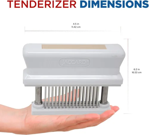 Miniatura 2 de Jaccard 200348T, ablandador de carne duradero de 48 cuchillas con aguja afilada de acero inoxidable, artilugio de cocina para ablandar pollo, carne