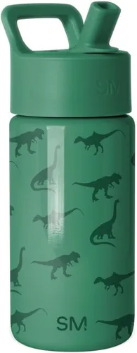 Miniatura 45 de Simple Modern Botella de agua para niños con tapa con pajilla, vaso aislado de acero inoxidable de 14 onzas para niños y a prueba de derrames