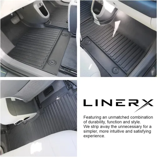 Miniatura 5 de Para los modelos Hyundai IONIQ 5 2022-2024 (solo consola deslizante) - Alfombrillas personalizadas para automóvil - Cobertura máxima, todo