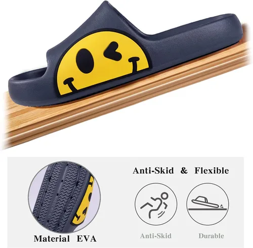 Miniatura 5 de Sandals for Girls and Boys,Mens Slippers Sandals for Women,EVA Anti-Slip Indoor & Outdoor Kids Slippers Smile Face Open Toe Spa Bath Pool Gym House