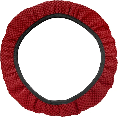 Miniatura 9 de X AUTOHAUX Funda universal elástica extensible para volante, antideslizante, transpirable, microfibra de seda de hielo, protector de volante
