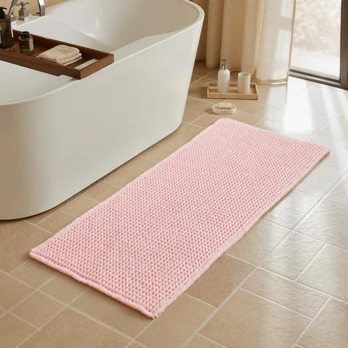 Miniatura 113 de Triohero Tapete de baño con diseño de gofre, tapete de baño pequeño y bohemio, antideslizante, lavable, ultra suave, súper absorbente, de secado