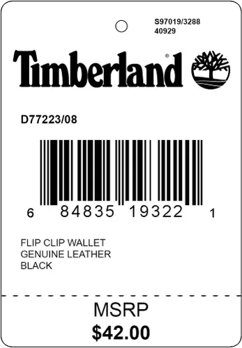 Miniatura 38 de Timberland Cartera delgada de cuero con bolsillo frontal para tarjetas de crédito para hombre
