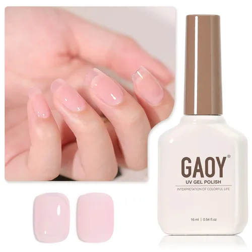 Miniatura 8 de GAOY - Esmalte de uñas de gel marrón, 16ml de esmalte de gel para quitar por remojo, curado con luz UV para arte de uñas, manicura DIY en casa, 2088