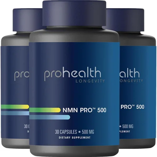 Miniatura 9 de ProHealth NMN Pro 500 (30 cápsulas) clínicamente estudiado Uthever NMN. Precursor de NAD+ para energía celular, apoyo mitocondrial y envejecimiento