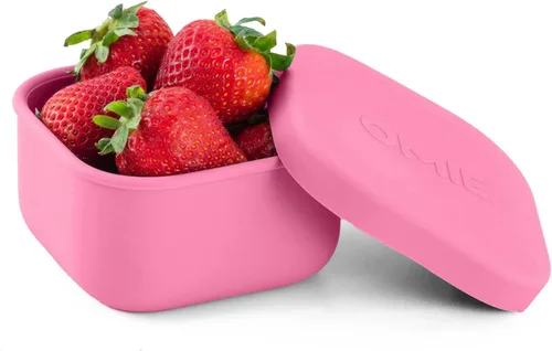 Miniatura 8 de OmieBox - Contenedores de silicona a prueba de fugas para snacks para llevar, contenedores de almacenamiento de alimentos con tapa, contenedor Bento