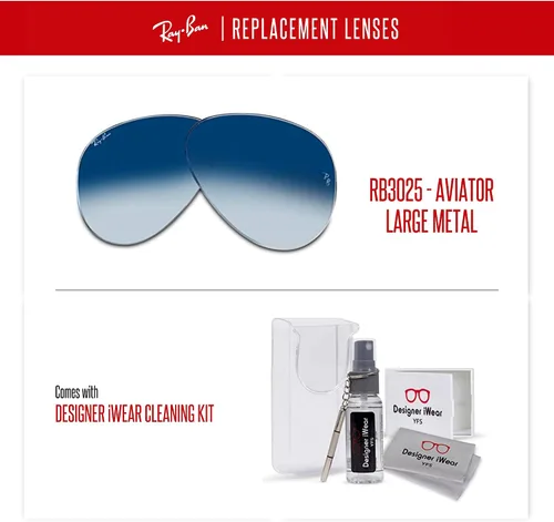 Miniatura 3 de Original AVIATOR GRAN METAL RB3025 lentes de repuesto para hombres para mujeres+gratis kit de cuidado de gafas