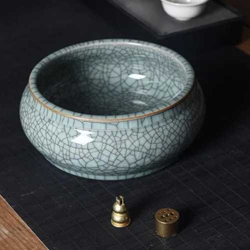 Miniatura 4 de BONAD Incense Holder Celadon Incense Burner Ceramic Large Incense Burner Household Plate Incense Sandalwood Tower Incense Living Room Incense Cone