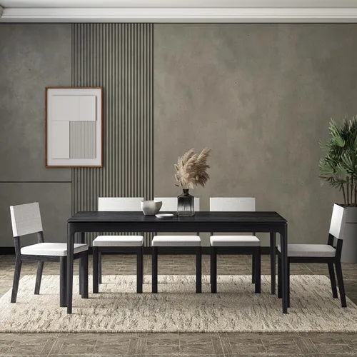 Miniatura 18 de NTC Mingle - Mesa consola de 47 pulgadas, moderna mesa de entrada de madera maciza con cajón oculto, impermeable y resistente al calor, mesa Negro