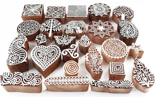 Miniatura 16 de Royal Kraft Sellos de impresión de bloques de madera surtidos (juego de 10) Bulk01_10