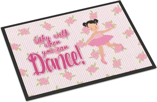 Miniatura 47 de Caroline's Treasures BB5374MAT Let's Dance Linen - Felpudo de lino verde azulado de 18 x 27 pulgadas, tapete para puerta delantera, para interiores