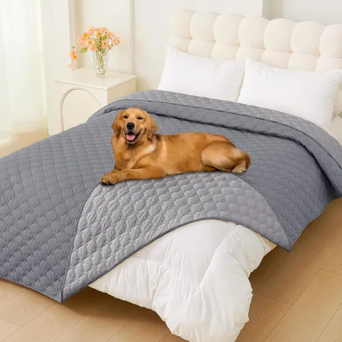 Miniatura 106 de Smiry Funda Impermeable para Cama de Perro, Manta Suave Reversible para Mascotas, Lavable a Prueba de Fugas para Gatos y Perros, Funda para Sofá