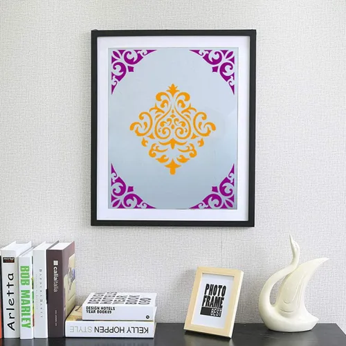 Miniatura 5 de Plantillas reutilizables Wedong, plantillas con pintura de punto y diseño de mandala