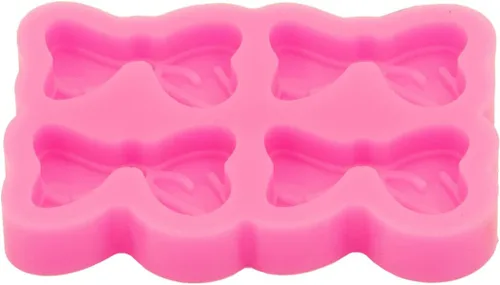 Miniatura 8 de Lindo molde de resina de silicona con nudo, mini molde para pajarita, molde de chocolate para decoración de pasteles de postres y postres