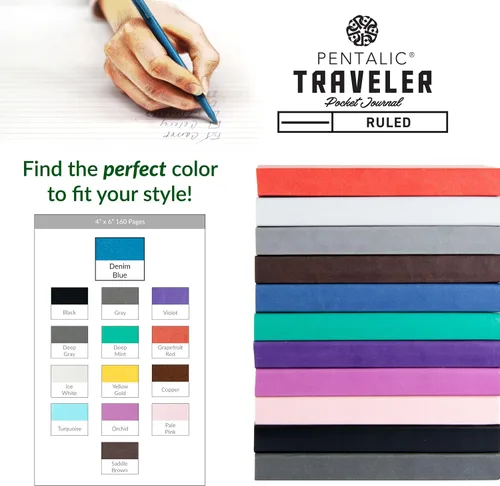 Miniatura 8 de Cuaderno de bocetos Travelers Dot Grid Pentalic Art, libre de ácidos