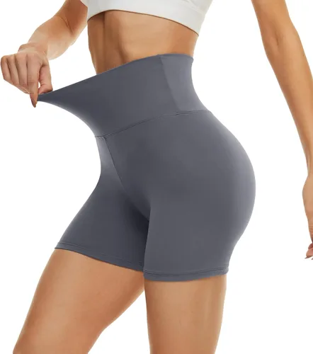 Miniatura 23 de CAMPSNAIL - Pantalones cortos de yoga para mujer, 3"/5"/8" de cintura alta con control de abdomen, pantalones cortos de elastano para voleibol, yoga