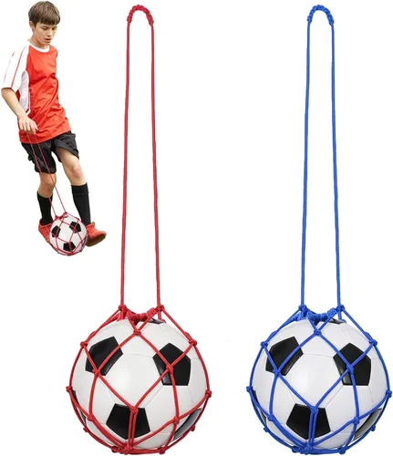 2 unidades de pelota de fútbol para entrenamiento de retorno, red de entrenamiento de fútbol para patadas de fútbol, para pelotas de tamaño 3, 4, 5,