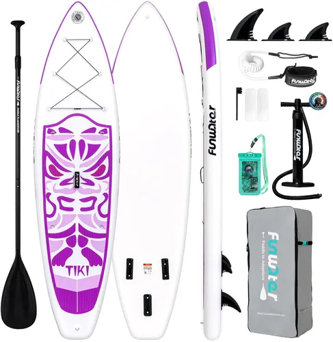 Miniatura 10 de FunWater Inflatable Ultra-Light Stand Up Paddle Board for All Skill Levels with Premium SUP Paddleboard Accessories,Non-Slip Comfort Deck for Youth