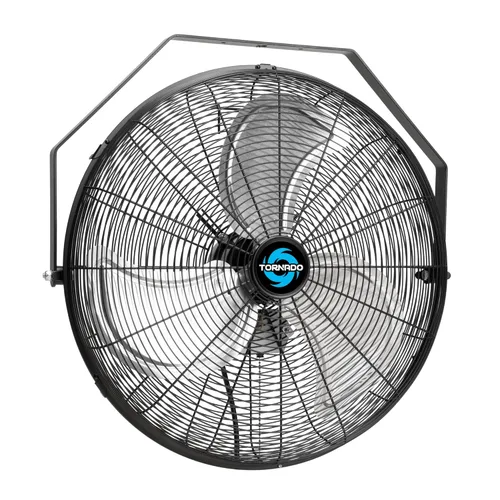 Miniatura 9 de Tornado - Ventilador de pared industrial de alta velocidad de 18 pulgadas con motor de carcasa TEAO - 4000 CFM - 3 velocidades - Cable de 6.5 pies