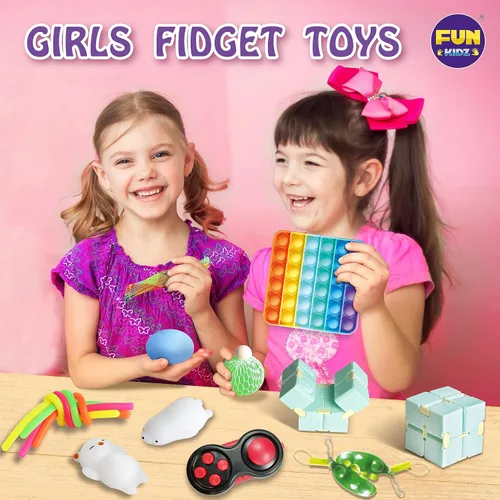 Miniatura 2 de Caja de juguetes para niñas y niños, FunKidz paquete misterioso de juguetes sensoriales para la ansiedad para niños, regalos para fiestas, premios