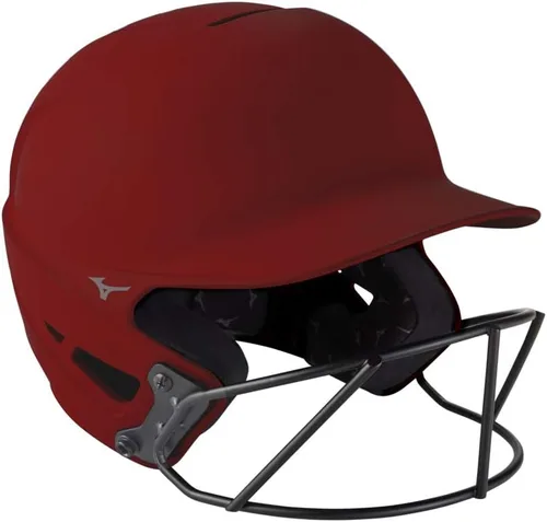 Miniatura 22 de Mizuno Casco de bateo de sóftbol F6 Fastpitch para adultos con máscara