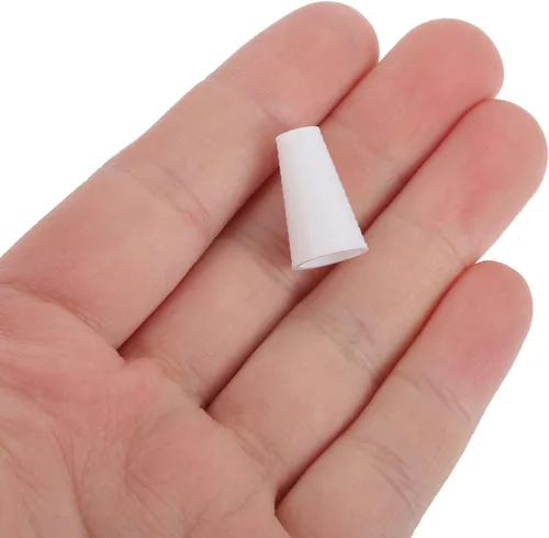Miniatura 5 de SEWACC Perillas de cordón para ciegas, 15 piezas de cordón de plástico blanco con borlas, pomos para persianas romanas o persianas, cortinas