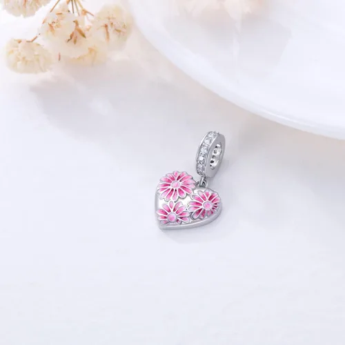 Miniatura 14 de LONAGO Abalorio personalizado con foto de plata de ley 925 con diseño de hueso de perro para pulsera