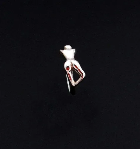 Miniatura 9 de Erotic ring in sterling silver, erotic jewelry, sterling silver erotic ring, silver naked lady, adult jewelry, adult ring, erotic nudity, nude girl