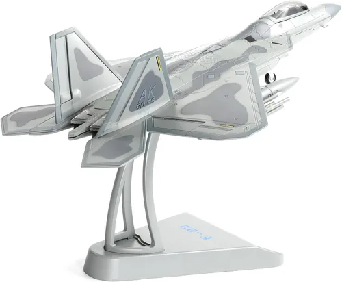 Miniatura 7 de NUOTIE Classic USA F22 Raptor Fighter Attack Pre-Build Modelo 1:72 de aleación de avión fundido a troquel avión modelo de exhibición militar
