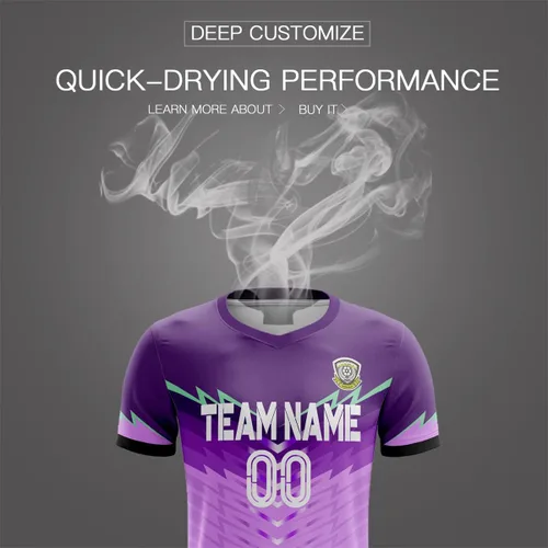 Miniatura 4 de Camiseta de fútbol personalizada para hombres, mujeres y niños, número de nombre personalizado, camisetas deportivas y pantalones cortos añaden