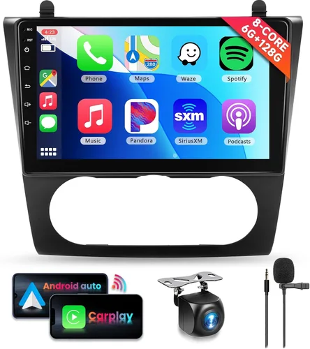 Miniatura 11 de [2G+64G] para Nissan Altima 2008-2012 Android 13 Estéreo de Coche de 9 Pulgadas con Pantalla Táctil HD, Radio con CarPlay Inalámbrico Android Auto