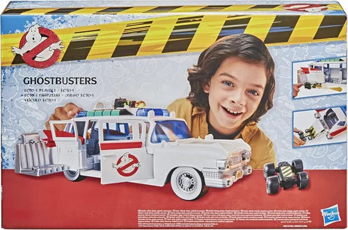 Miniatura 7 de Ghostbusters 2021 Juego de la película Ecto-1 con accesorios para niños de 4 años en adelante, Automóvil nuevo, gran regalo para niños