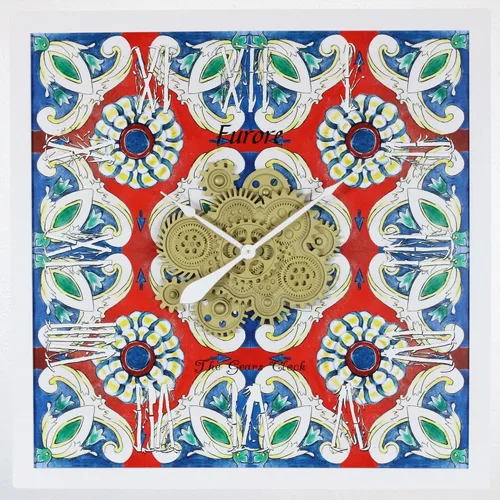 Miniatura 22 de ImprovingLife The Gears - Reloj de pared con engranajes móviles (Atrani, redondo de 10 pulgadas)