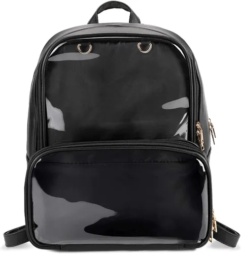 Miniatura 9 de STEAMEDBUN Ita Bag - Mochila de piel sintética con doble ventana, diseño de caramelo, con inserción