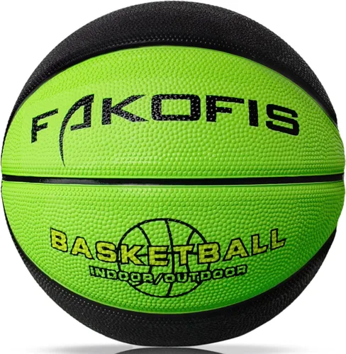 Miniatura 11 de Baloncesto para niños y niñas de 3/5 (22 pulgadas/27.5 pulgadas), baloncesto de goma de alta calidad para interiores y exteriores, para niños y azul