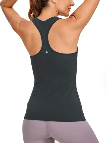 Miniatura 12 de CRZ YOGA - Camisetas sin mangas de entrenamiento para mujer, con espalda cruzada, brasier deportivo, para yoga, gimnasio