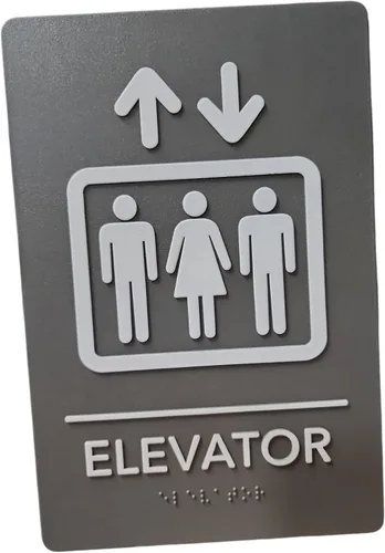 Miniatura 16 de Hecho en EE.UU. - Letreros de Baños para Hombres y Mujeres Compatibles con ADA, Señales de Puertas de Baño para Oficinas, Negocios y Restaurantes