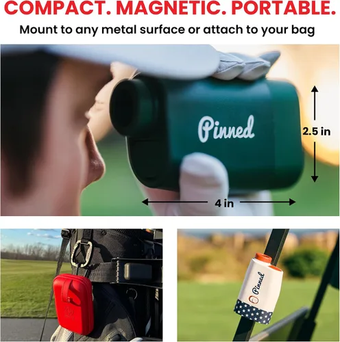 Miniatura 6 de Pinned Prism Slope Golf Rangefinder - Golf Distance Rangefinder with Slope - USB Rechargeable, Pinned Locked Vibration Laser Range Finder - Range