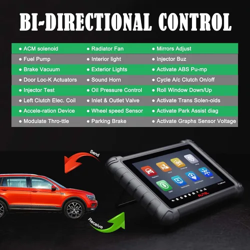 Miniatura 6 de Herramienta de escaneo Autel MX900 MK900 OBD2 para todo el sistema, igual que MK900BT, actualizada de MK808S MK808BT MX808 MX808S MK808Z